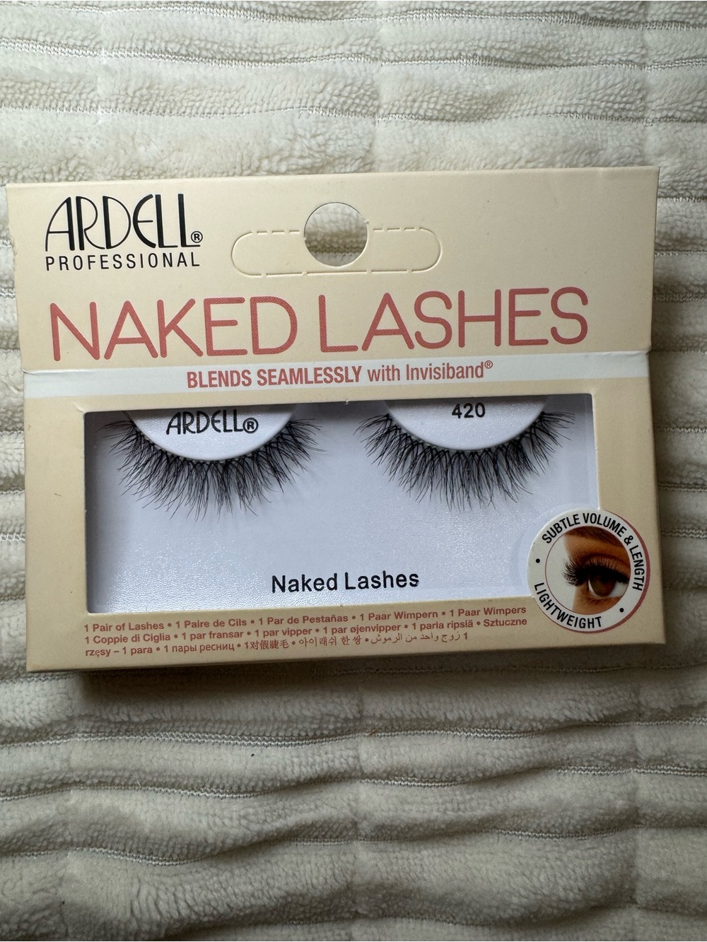 Ardell Naked Lashes 420 New In Box Lightweight Natural False Eyelashes